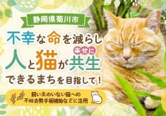 不幸な命を減らし、人と猫が幸せに共生できるまちを目指して！
