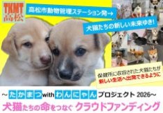 高松市動物管理ステーション発→犬猫たちの新しい未来ゆき！【たかまつwithわんにゃんプロジェクト2026】