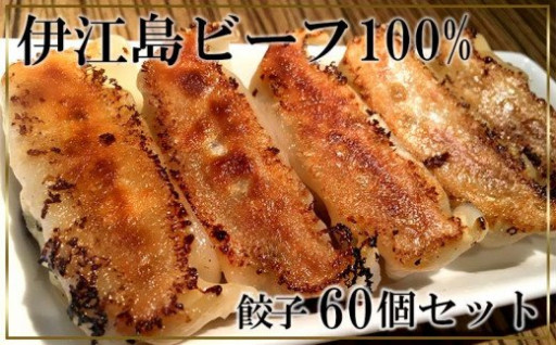  【伊江島ビーフ100％】餃子60個セット