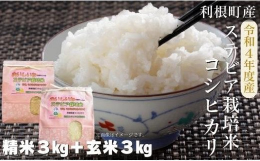 利根町産ステビア栽培米セット6kg