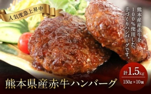 熊本県産赤牛 ハンバーグ 150g×10個