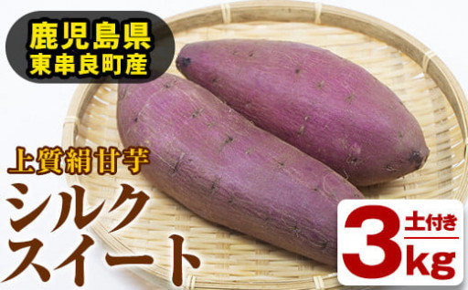 鹿児島県東串良町産！上質絹甘芋シルクスイート(約3kg)