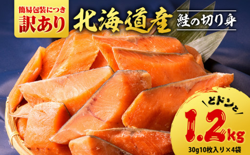 【新規返礼品】訳あり 北海道産鮭の切り身 冷凍