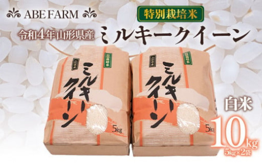 特別栽培米　ミルキークイーン　10㎏（5㎏×2袋）　ABE FARM