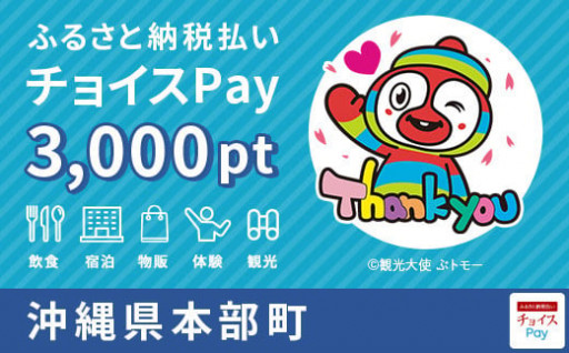 本部町チョイスPay 3000pt　1pt＝1円