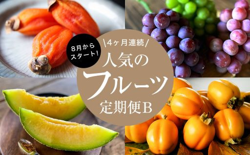 フルーツ定期便　旬の美味しい果物を毎月1種全4回