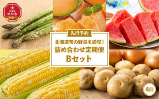北海道旬の野菜を満喫！詰め合わせ定期便(4回)