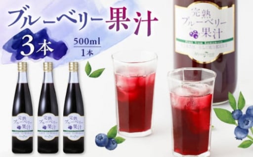【お中元に】熊本 濃縮ブルーベリージュース 3本