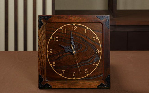 伊達政宗公の時代より続く伝統工芸品「仙台箪笥」の匠の技が光る壁掛け時計！	