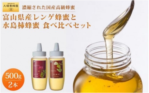 【富山市】富山県産レンゲ蜂蜜＆水島柿蜂蜜セット