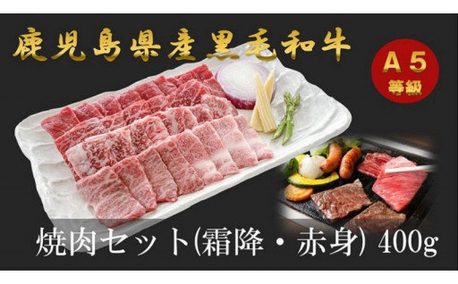 A5等級 鹿児島県産黒毛和牛焼肉セット 400g×１パック