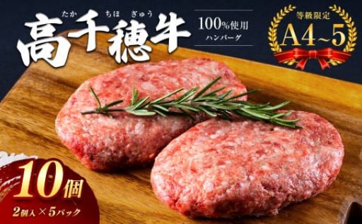 ジュワーっと肉汁たっぷり 高千穂牛 100%使用 ハンバーグ