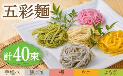 五彩麺 セット 40束 ／ のうち製麺