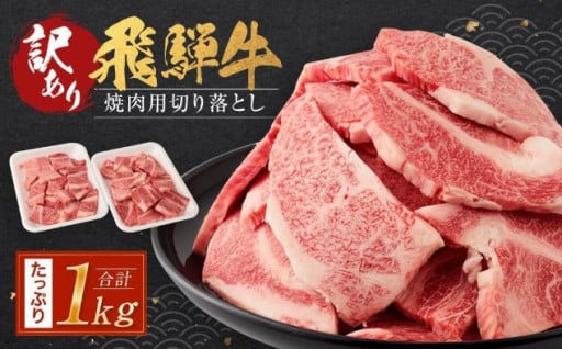 訳あり 飛騨牛焼肉用切り落とし たっぷり1kg （不揃い・大容量）| 飛騨牛 小分け 人気急上昇