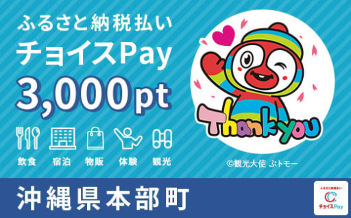本部町チョイスPay 3000pt　1pt＝1円