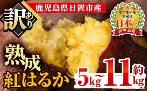 訳あり・不揃い！鹿児島県日置市産！熟成紅はるか