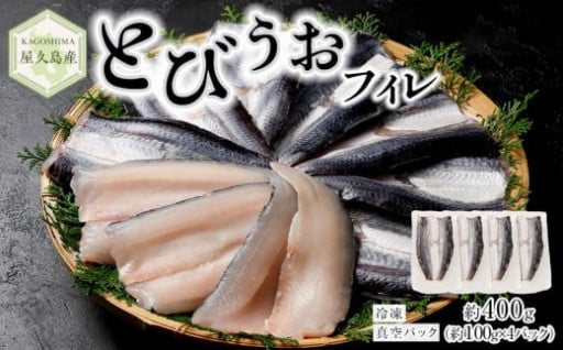 屋久島産 とびうお フィレ 約400g（約100g×4パック）冷凍 真空パック