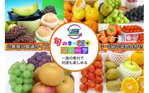 【定期便3回Sサイズ】 フルーツ セット 定期便 ( 約3 ～ 5品 × 3ヶ月 ) 