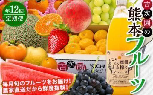 【年12回定期便】吉次園の熊本 フルーツ 定期便