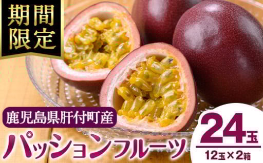 ＜先行予約＞パッションフルーツ(12玉入り2箱)
