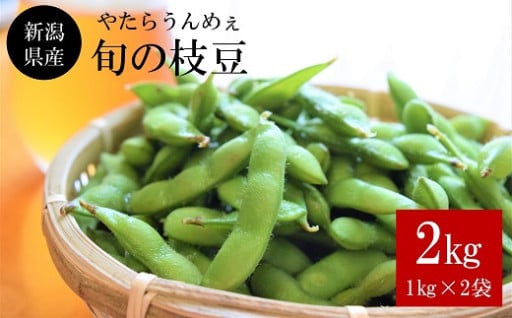 朝採り直送！新潟枝豆2kg（1kg×2袋）