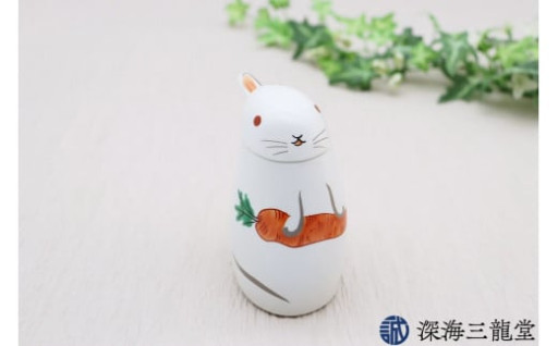 有田焼 液だれしにくい優秀な醤油さし　うさぎ
