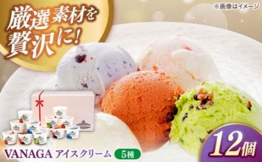 【再登場】牛乳屋さんが作ったご褒美アイスクリーム VANAGA 5種12個セット