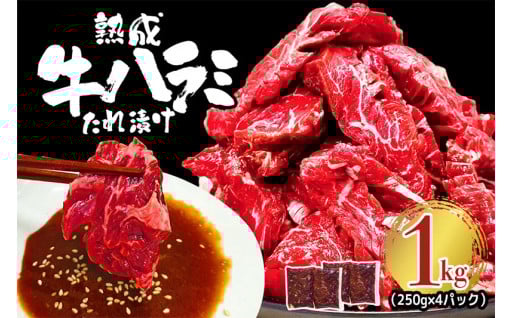 熟成牛ハラミ 1kg (250g×4パック)