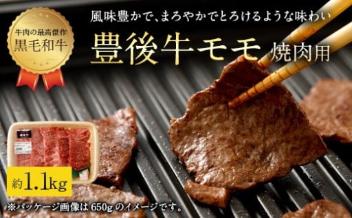 豊後牛 赤身 モモ 焼肉用 約1.1kg 