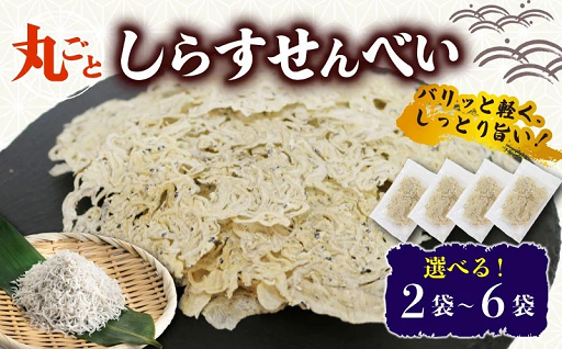 南知多町特産のしらすを丸ごとプレス！しらすせんべい