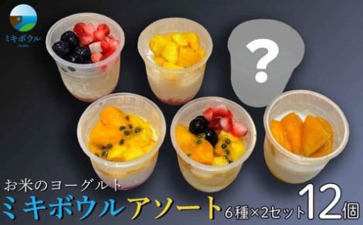 お米のヨーグルト12個「ミキボウル」アソート