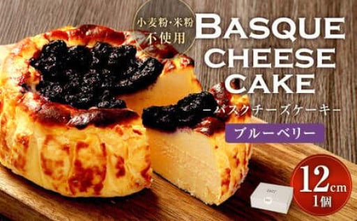 グルテンフリー！ ブルーベリー バスクチーズケーキ 12cm×1個