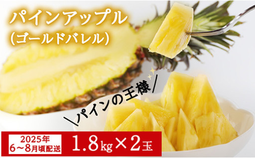 今帰仁産パイン（ゴールドバレル）1.8㎏×2玉