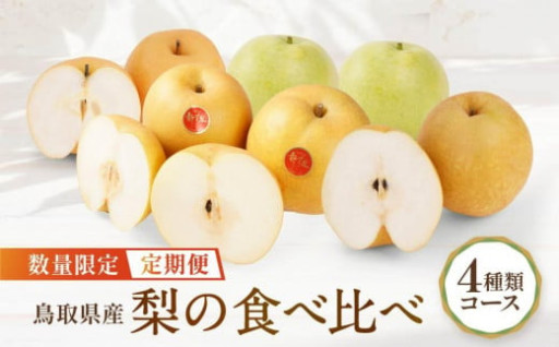 【先行予約】数量限定【定期便】鳥取県産 梨の食べ比べ 4種類コース