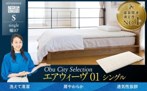 【洗えて清潔】エアウィーヴ 01 シングル