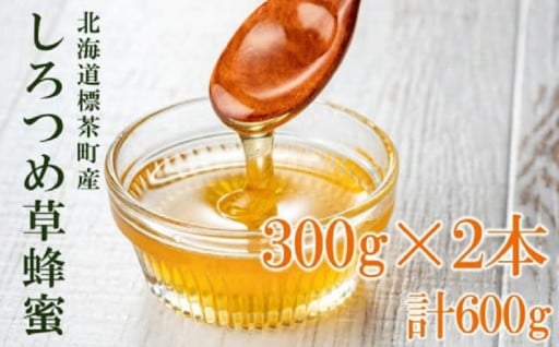 【北海道標茶産はちみつ】　しろつめ草　蜂蜜　300g×2本　