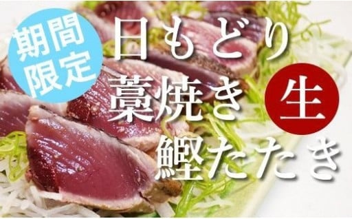期間限定 ！日もどり「生」初ガツオ 藁焼き たたき 2～3節［1288］