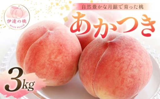 【6/30受付終了】自然豊かな月舘で育った桃 あかつき3kg（9～12玉）