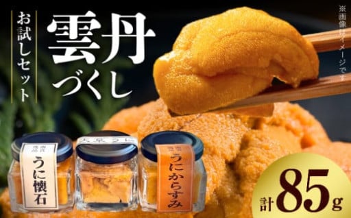 丸健水産オリジナルの雲丹づくしセット【お試しセット】