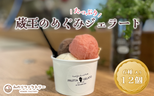 蔵王のめぐみたっぷりジェラート 12個