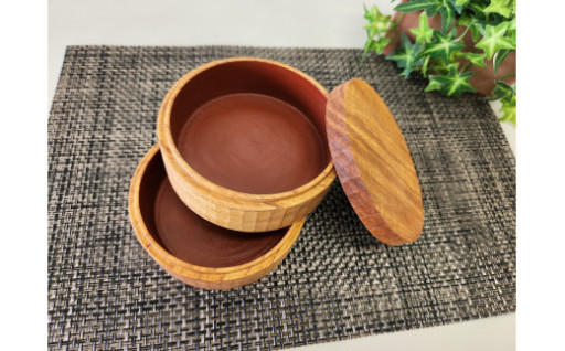 【木のぬくもり感じる】お弁当箱まる1つ（2段）