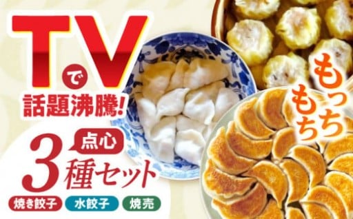 大容量 手作り点心3種セット / 焼き餃子12ヶ・水餃子12ヶ・焼売10ヶ 