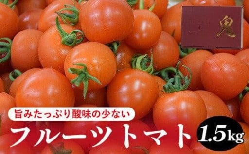 旨みたっぷり酸味の少ないフルーツトマト 1.5kg