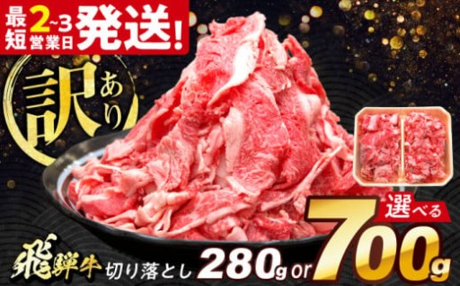 ＼岐阜の味をお届け／容量が選べる 飛騨牛切り落とし