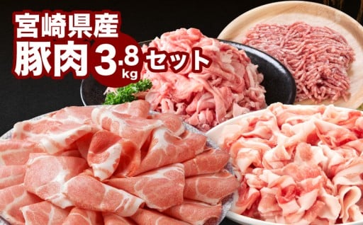 冷凍保存もOK！必要な分だけ使える豚肉3.8kgセット