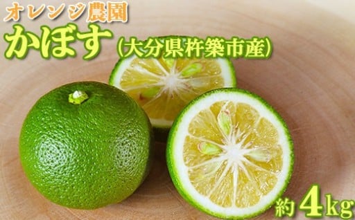 オレンジ農園のかぼす 約4kg（大分県杵築市産）