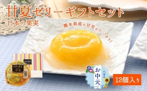 【お中元】甘夏ゼリー12個ギフトセット