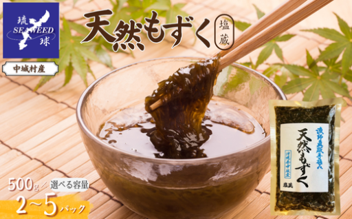 天然もずく 塩蔵500g 2P～5P