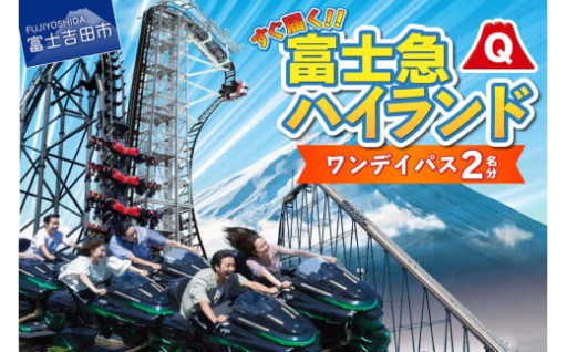 富士急ハイランドワンデイパス ペアチケット