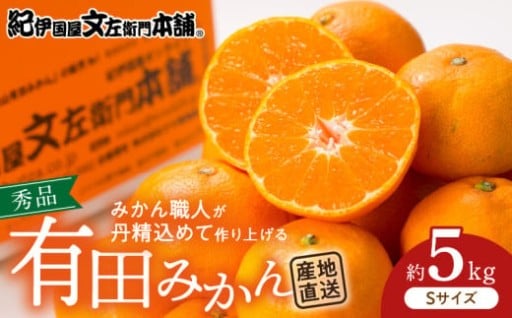 有田みかん Ｓサイズ 秀品 5kg